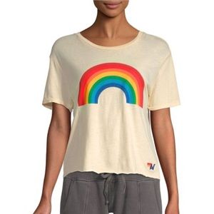 Aviator Nation- Rainbow Boyfriend Tee